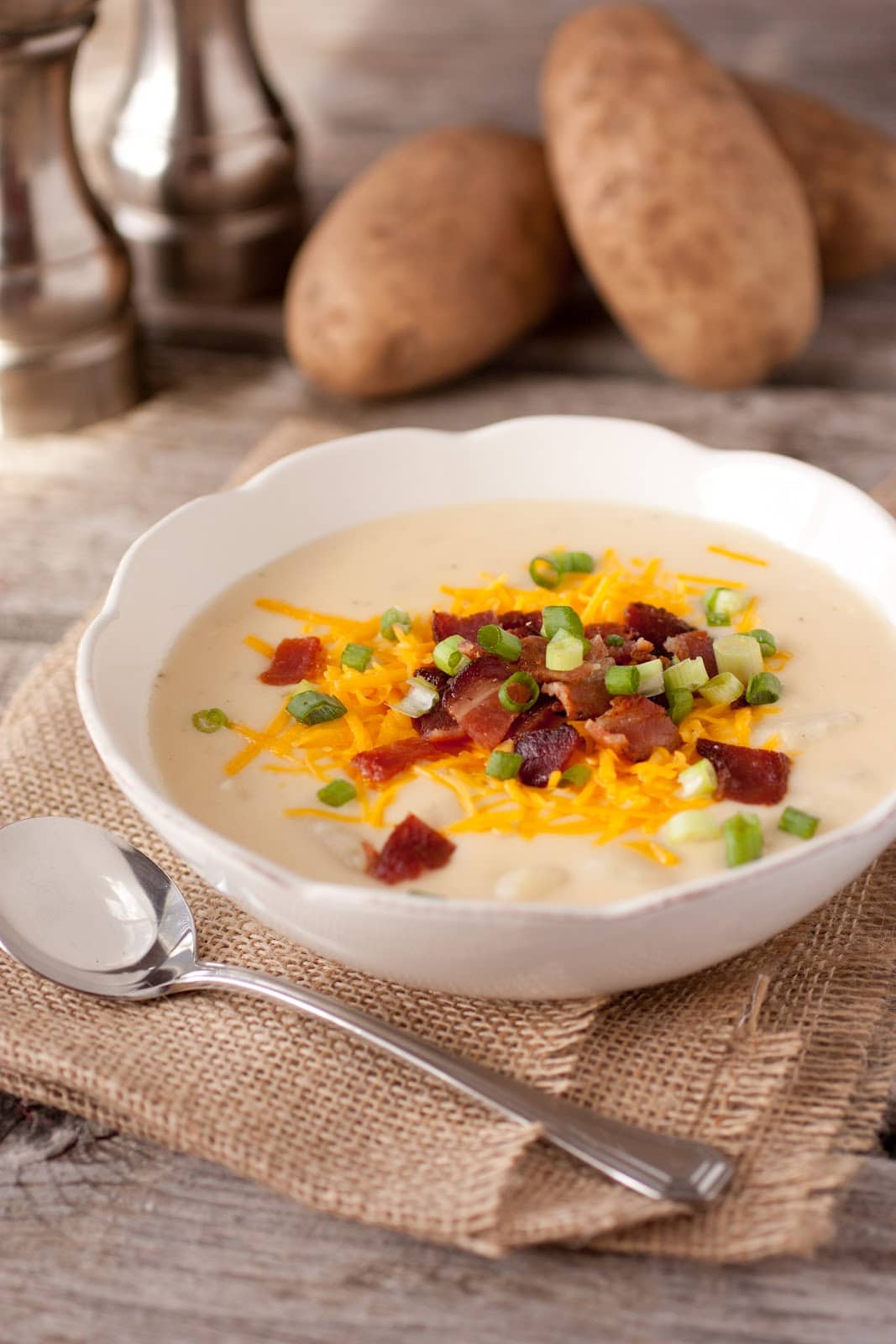 Cheesy Bacon Ranch Potato Soup