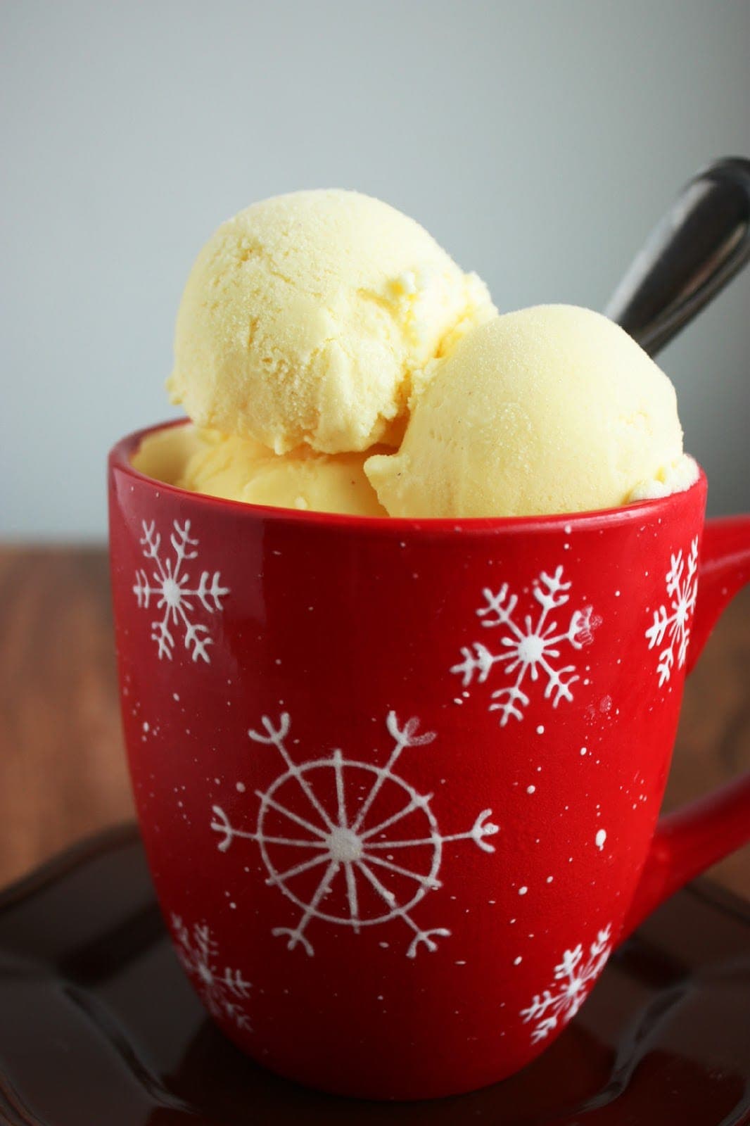 Easiest Eggnog Ice Cream