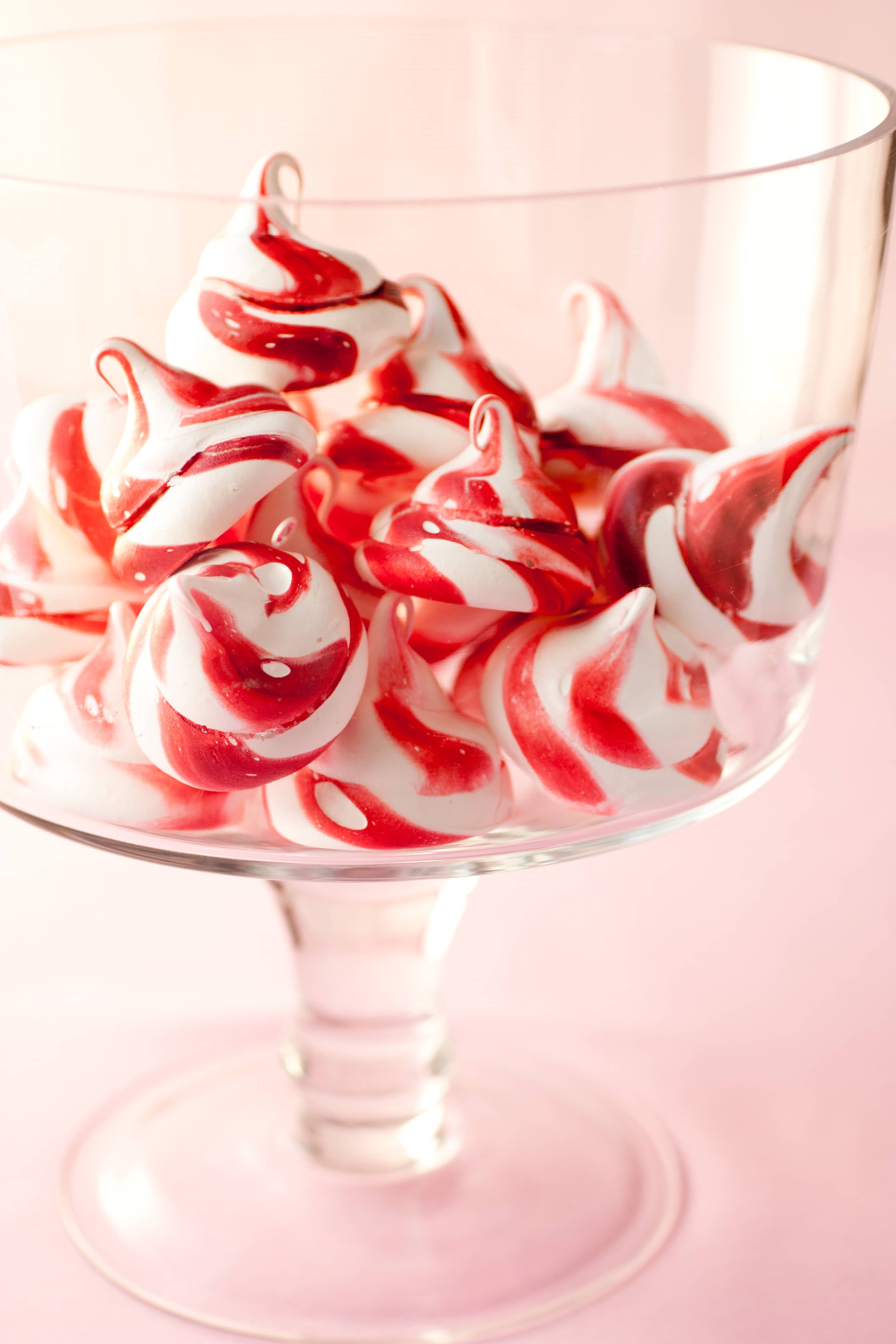 Strawberry Meringue Cookies