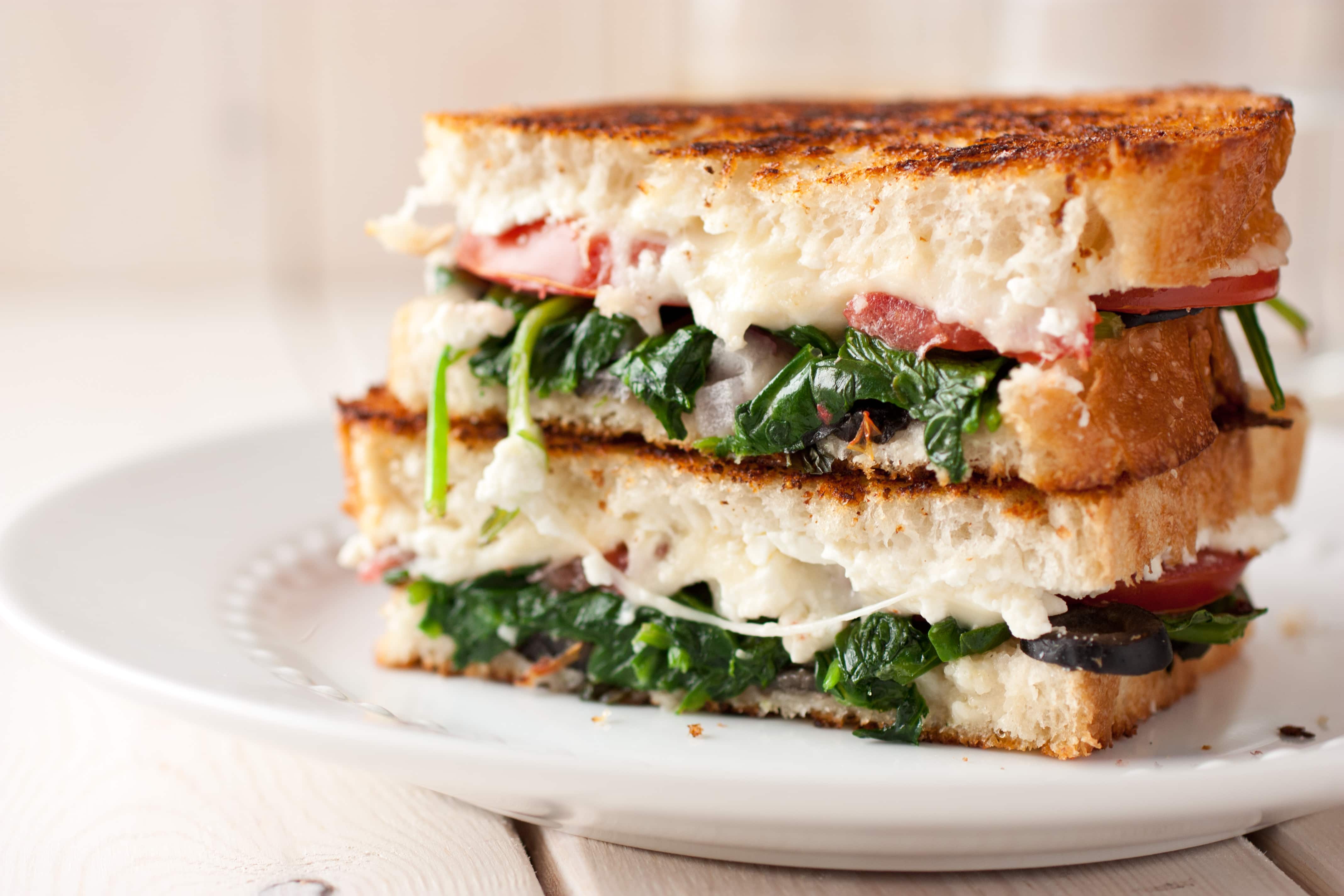 Mediterranean Grilled Cheese Sandwich