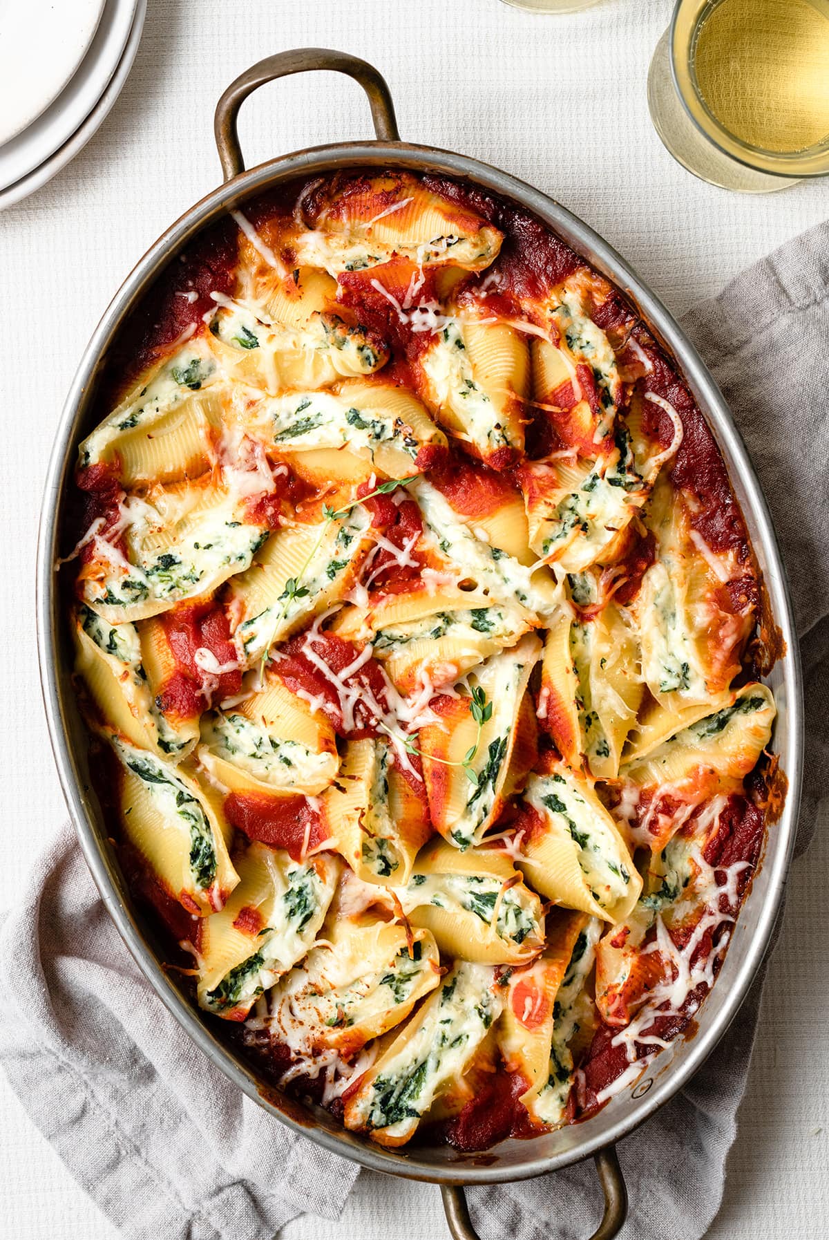 Spinach and Cheese Stuffed Shells