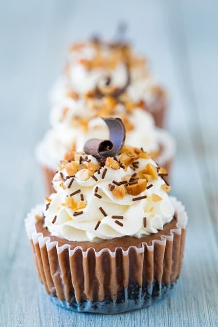 Nutella Mini Cheesecakes