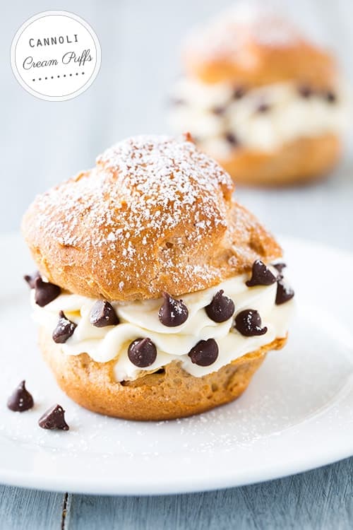 Cannoli Cream Puffs