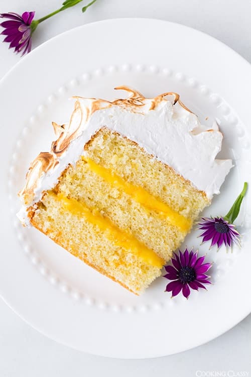 Orange Chiffon Cake with Orange Filling and Meringue