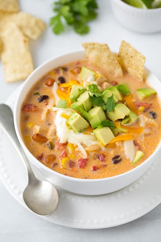 Creamy Chicken Tortilla Soup (GF)