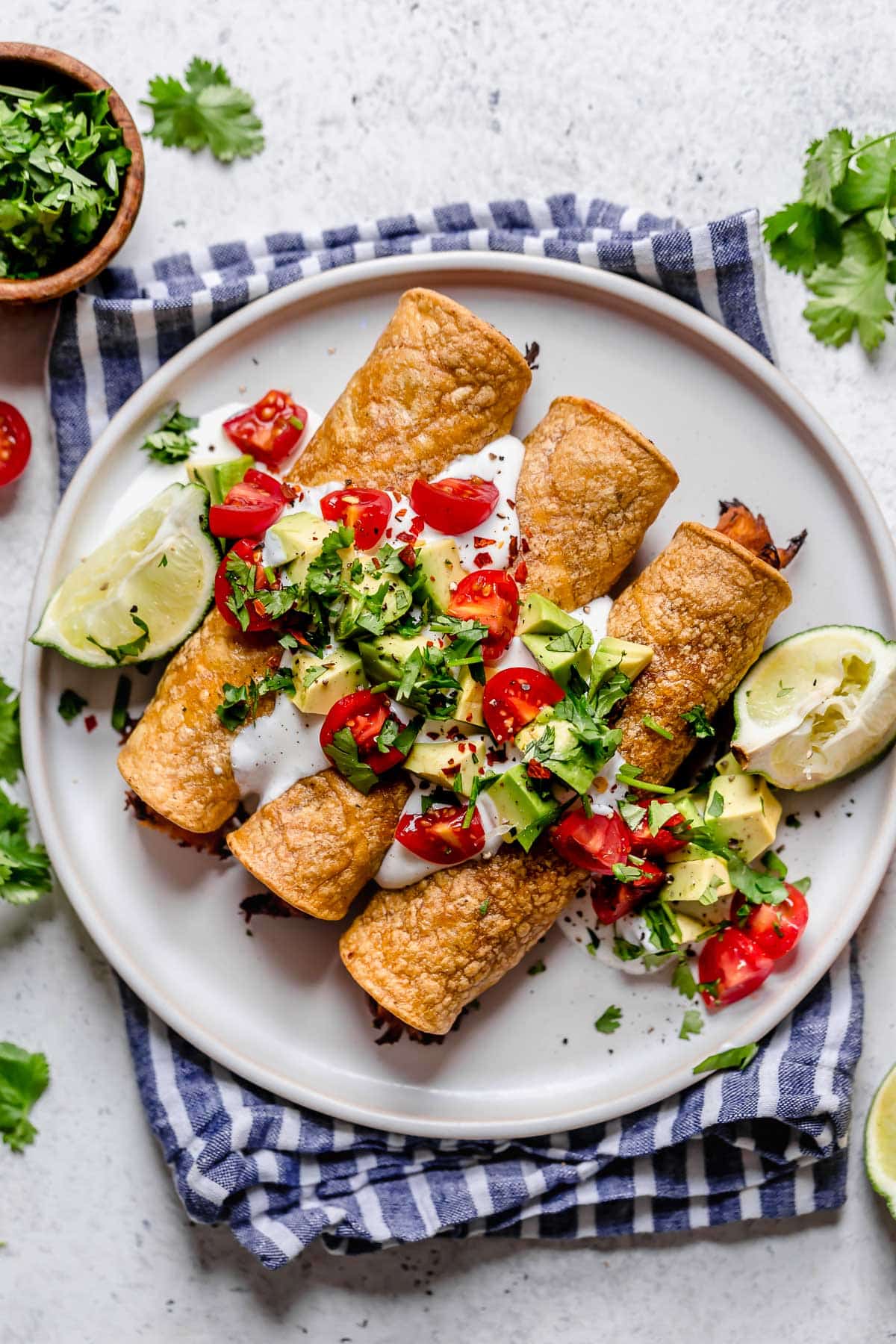 Baked Chicken Taquitos