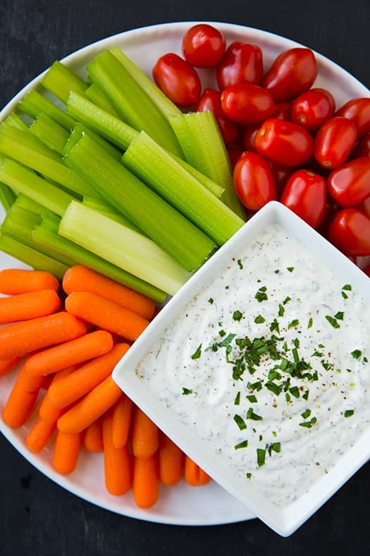 Lighter Greek Yogurt Ranch Dip