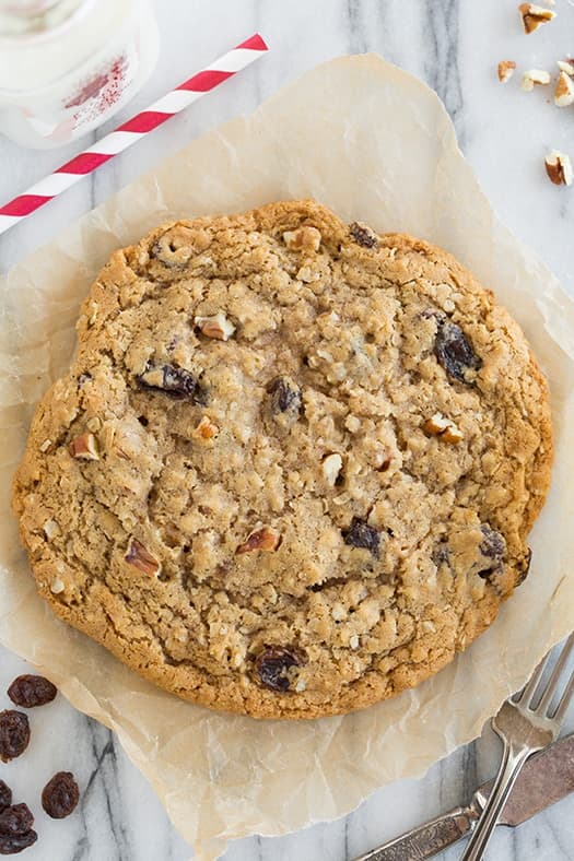 Recipe for One Oatmeal Raisin Cookie