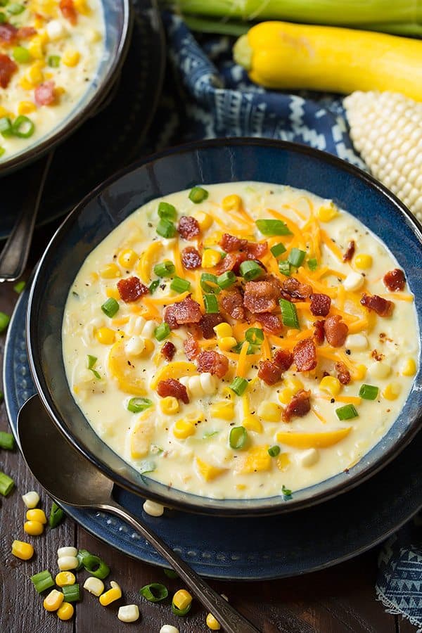 Summer Squash and Corn Chowder