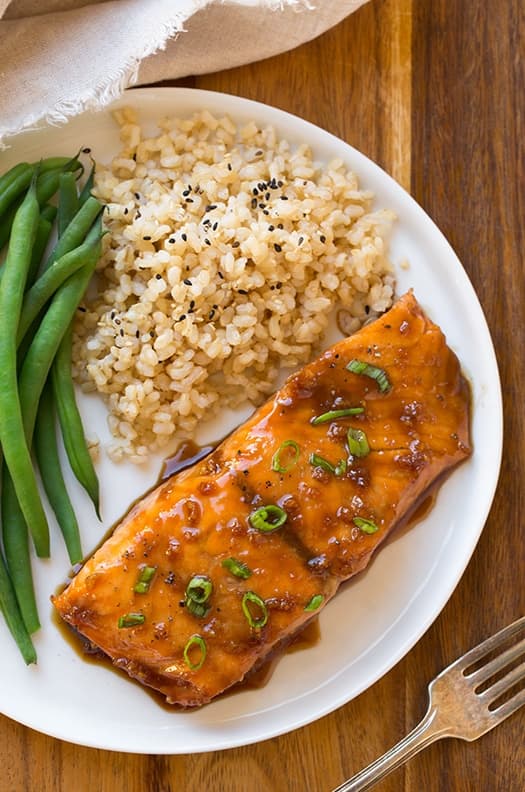 Soy-Maple Glazed Salmon
