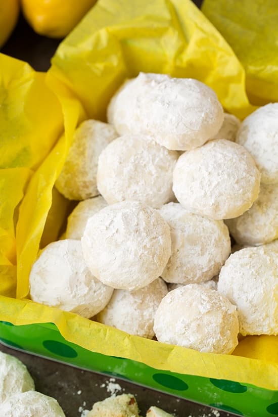 Lemon Snowball Cookies