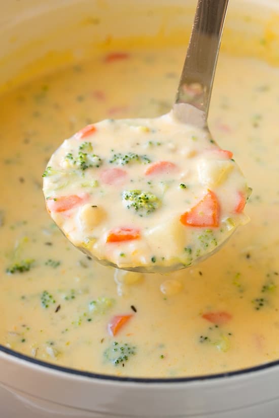 Cheddar Broccoli Potato Soup