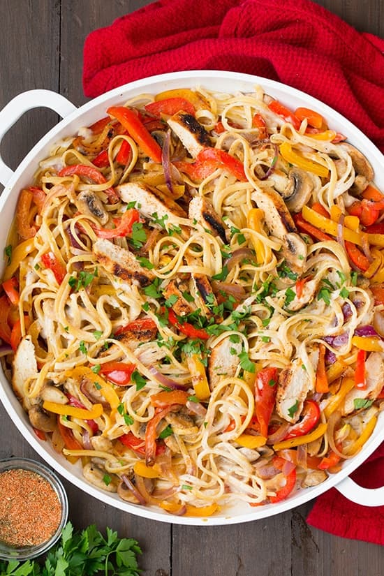 Creamy Cajun Grilled Chicken Pasta