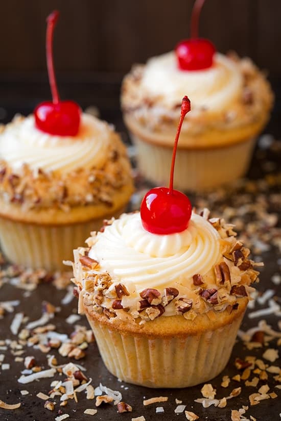 Italian Cream Cupcakes