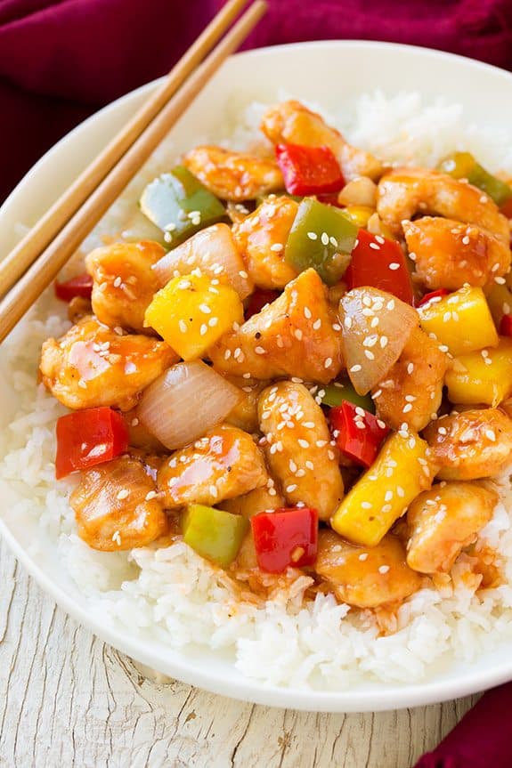 Lighter Sweet and Sour Chicken