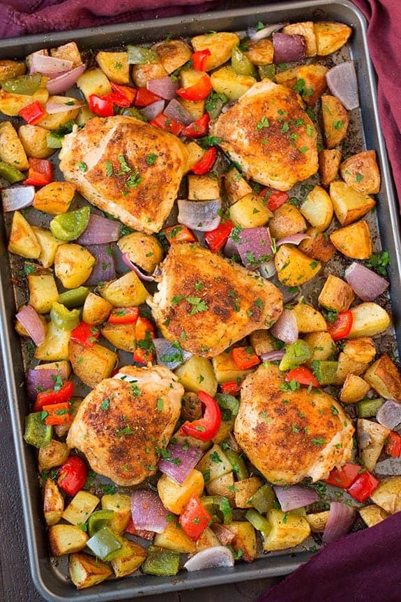 One Pan Cajun Chicken and Veggies