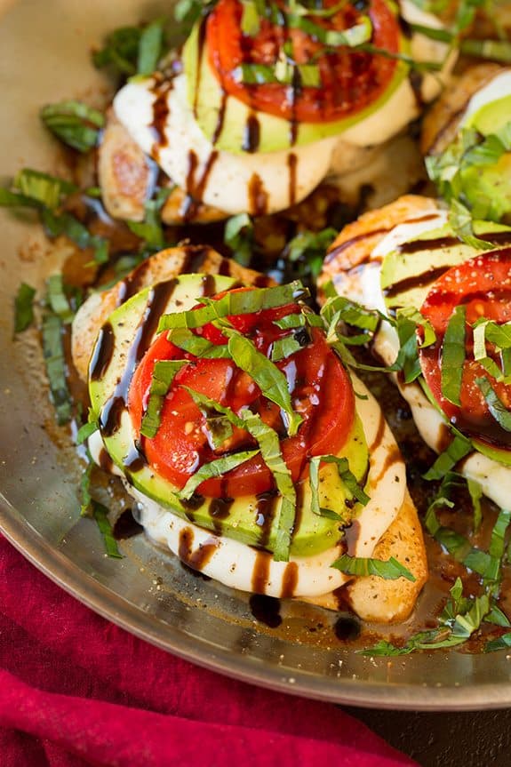 Caprese Chicken (with Avocado)