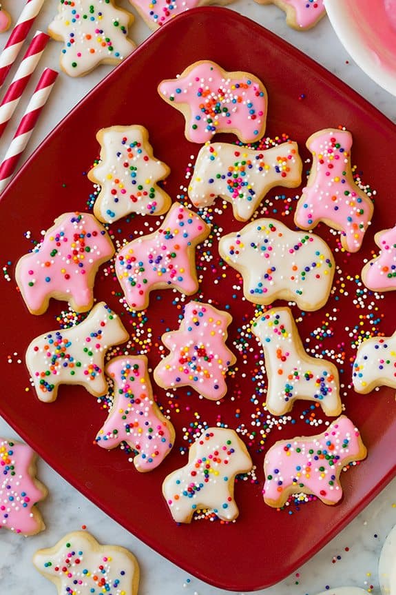 Frosted Circus Animal Cookies