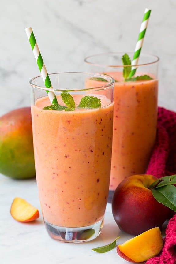 Strawberry Mango Peach Smoothie