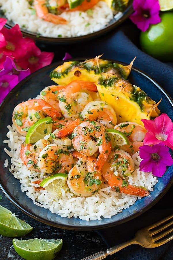 Cilantro Lime Shrimp with Coconut Rice