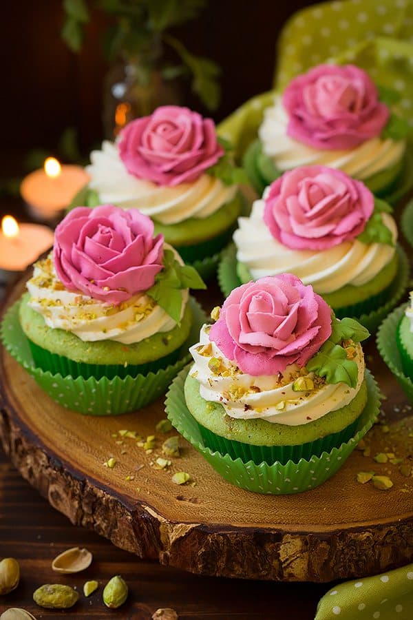 Pistachio Cupcakes