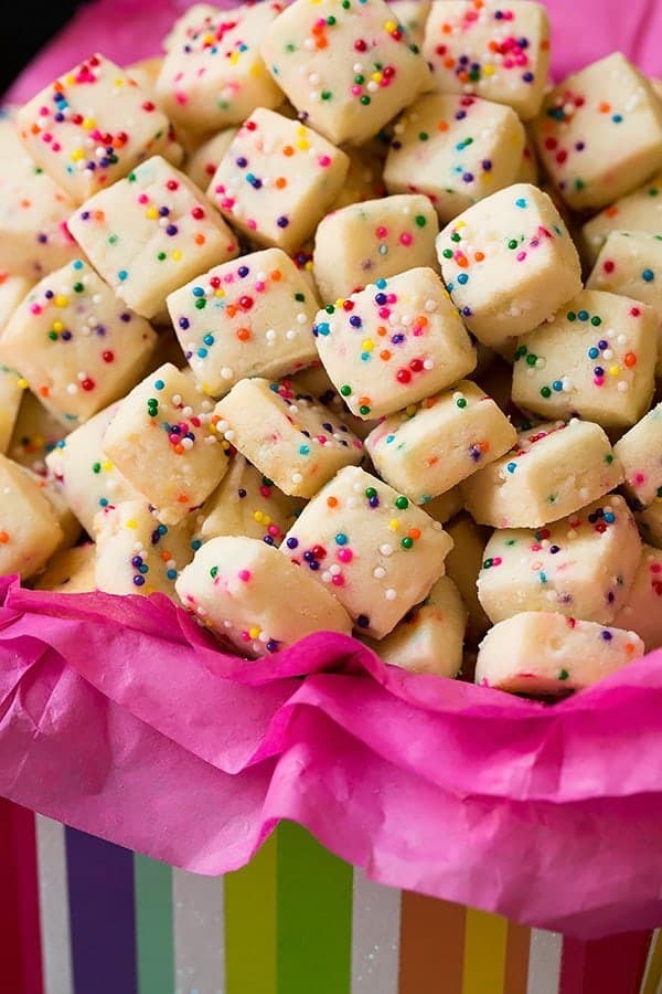 5 Ingredient Funfetti Shortbread Bites