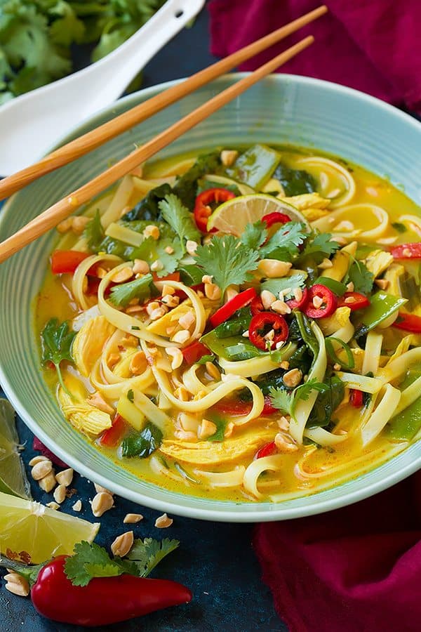 Thai Coconut Curry Chicken Soup