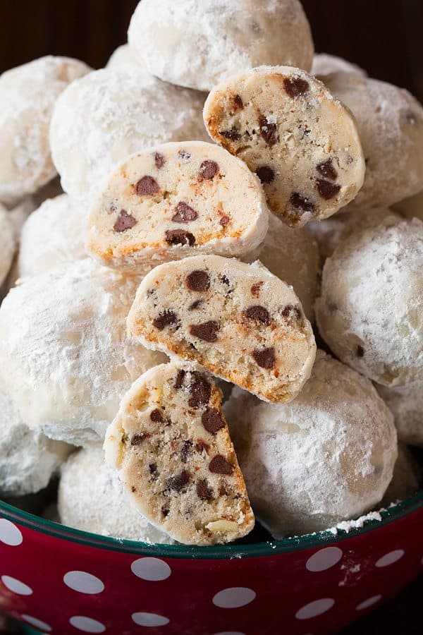 Chocolate Chip Snowball Cookies