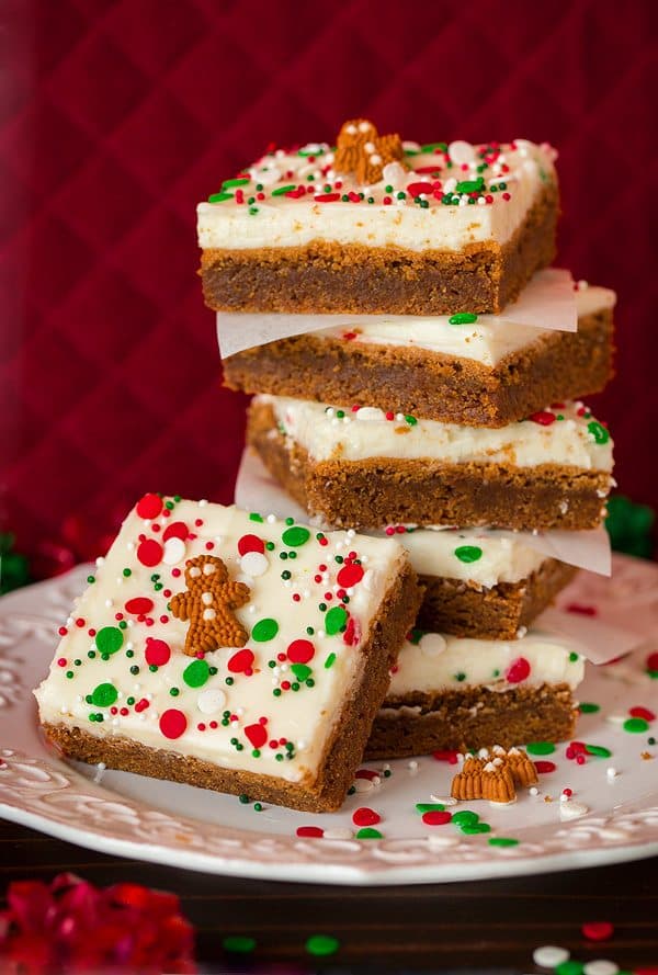 Gingerbread Bars with Cream Cheese Frosting