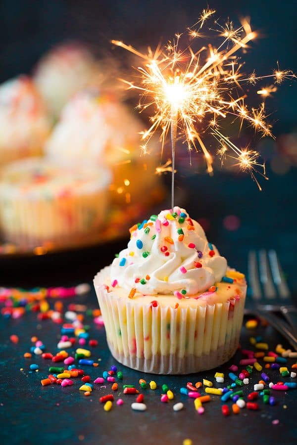 Funfetti Mini Cheesecakes