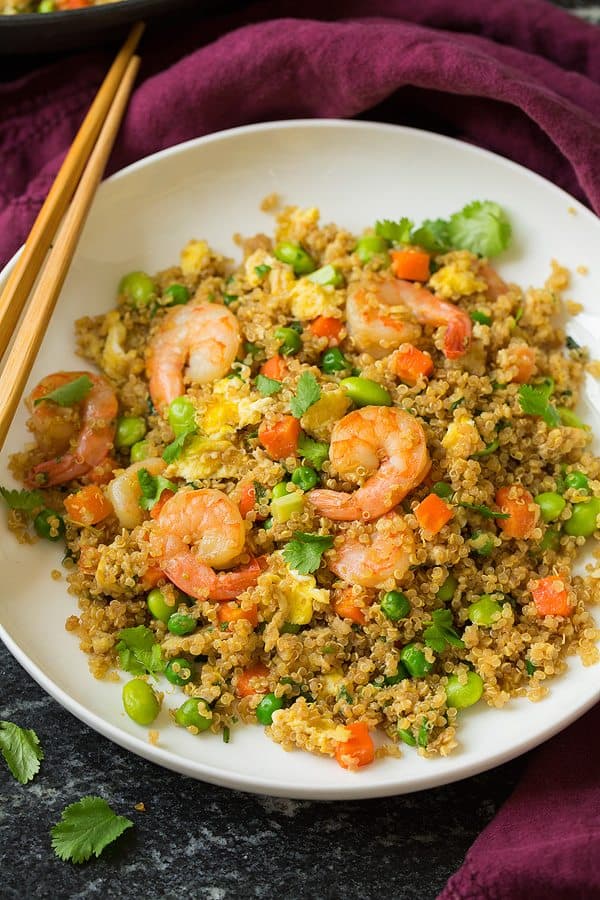 Quinoa Shrimp “Fried Rice”