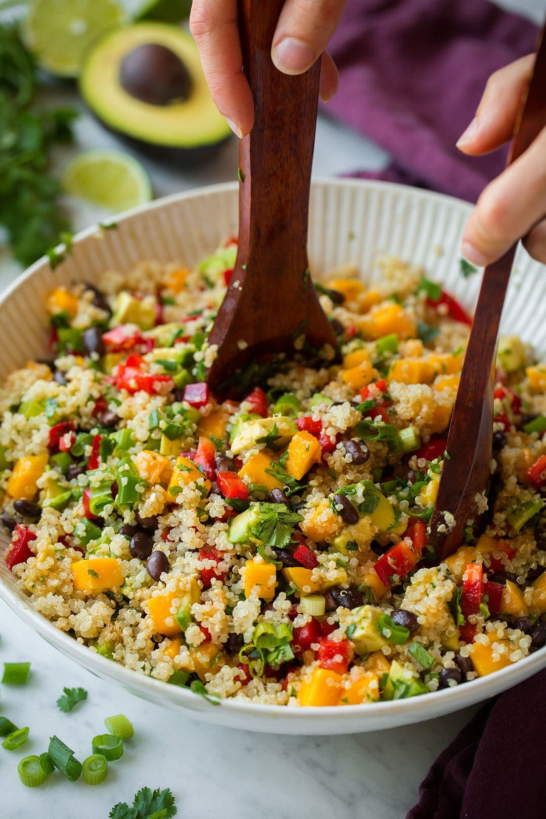 Quinoa Black Bean Salad {with Mango & Avocado}
