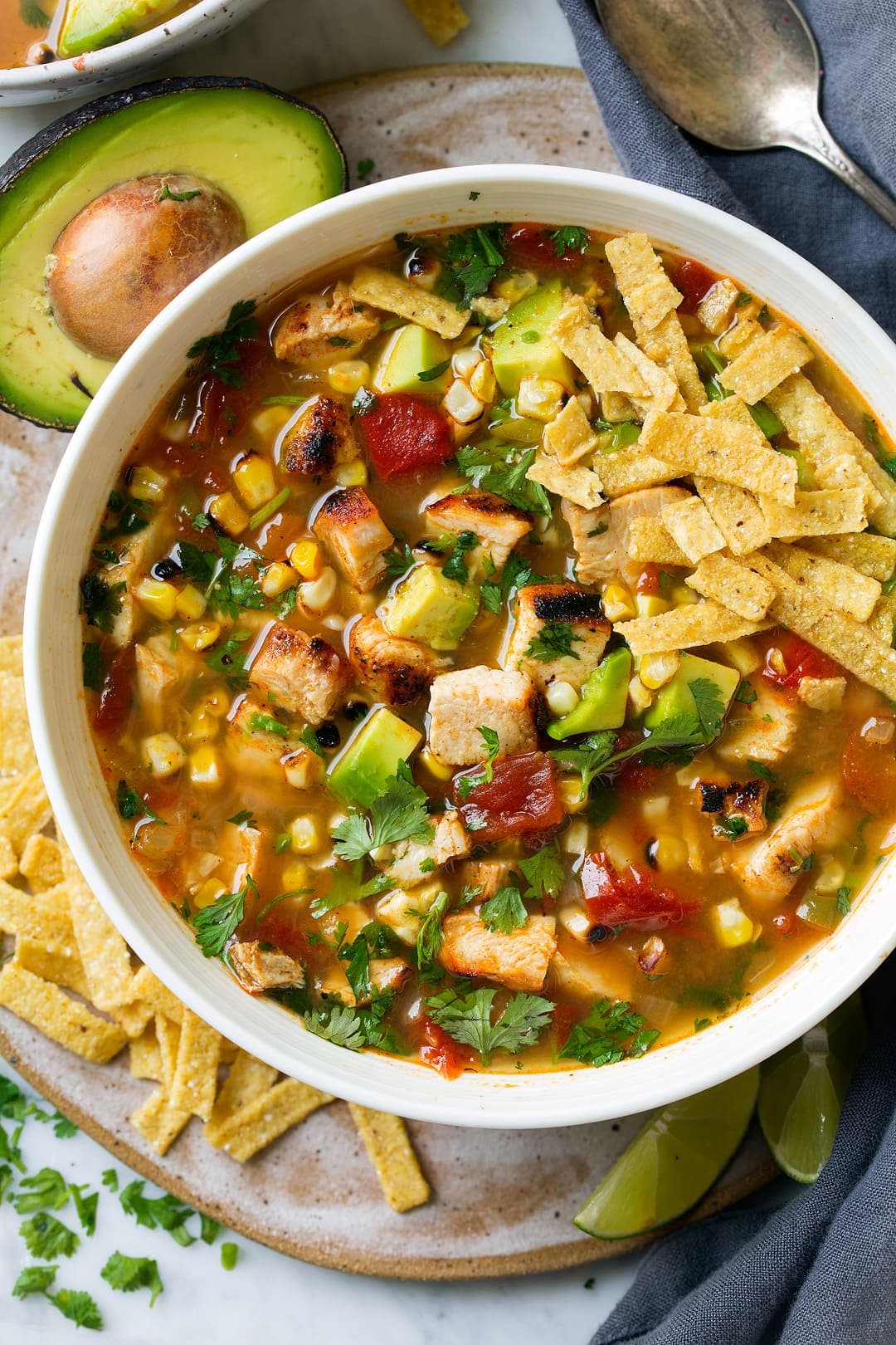 Grilled Chicken Tortilla Soup