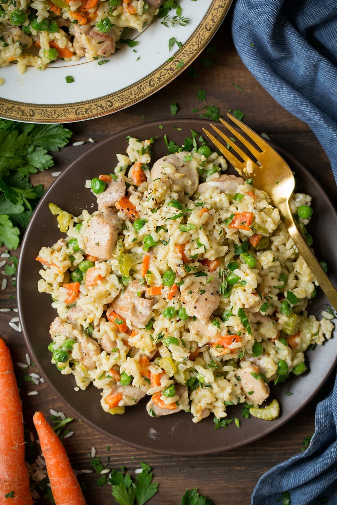 One Pan Creamy Chicken and Rice
