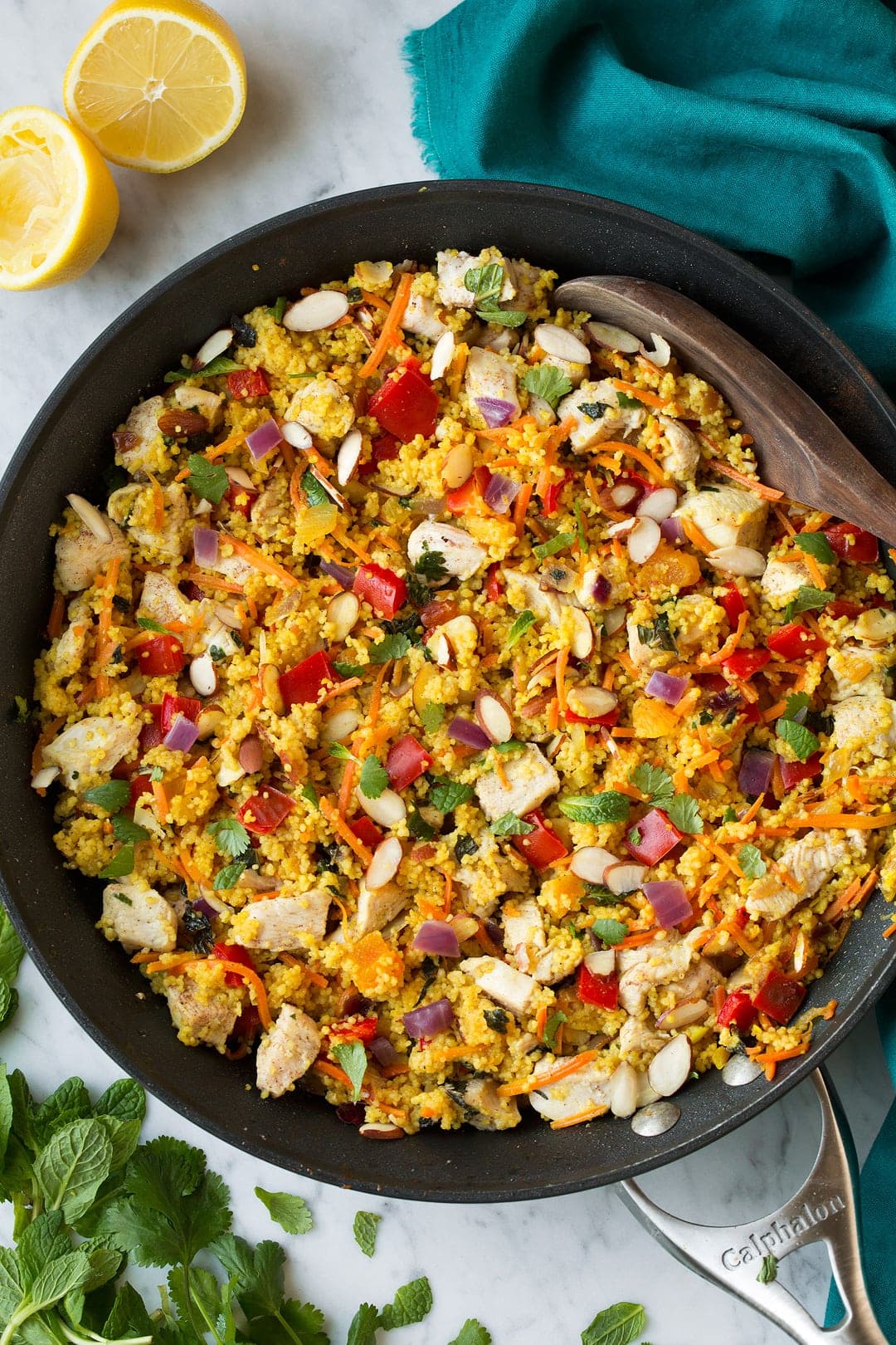One Pan Moroccan Chicken and Couscous