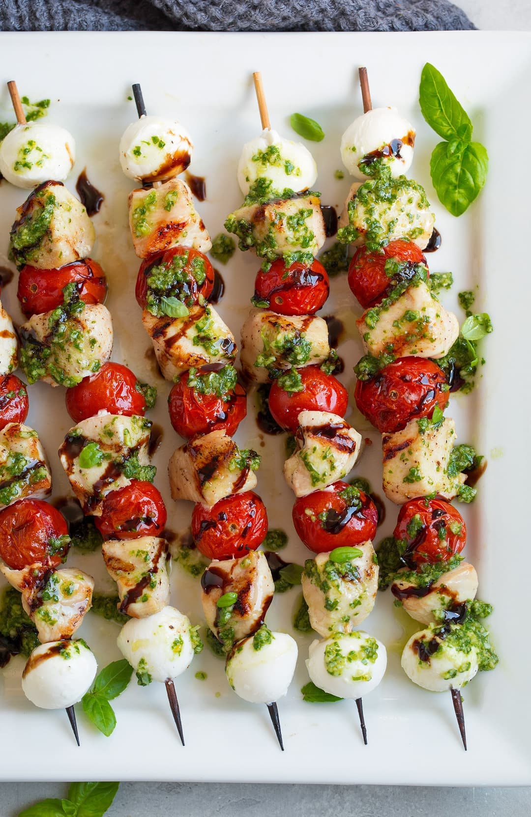 Chicken Caprese Skewers