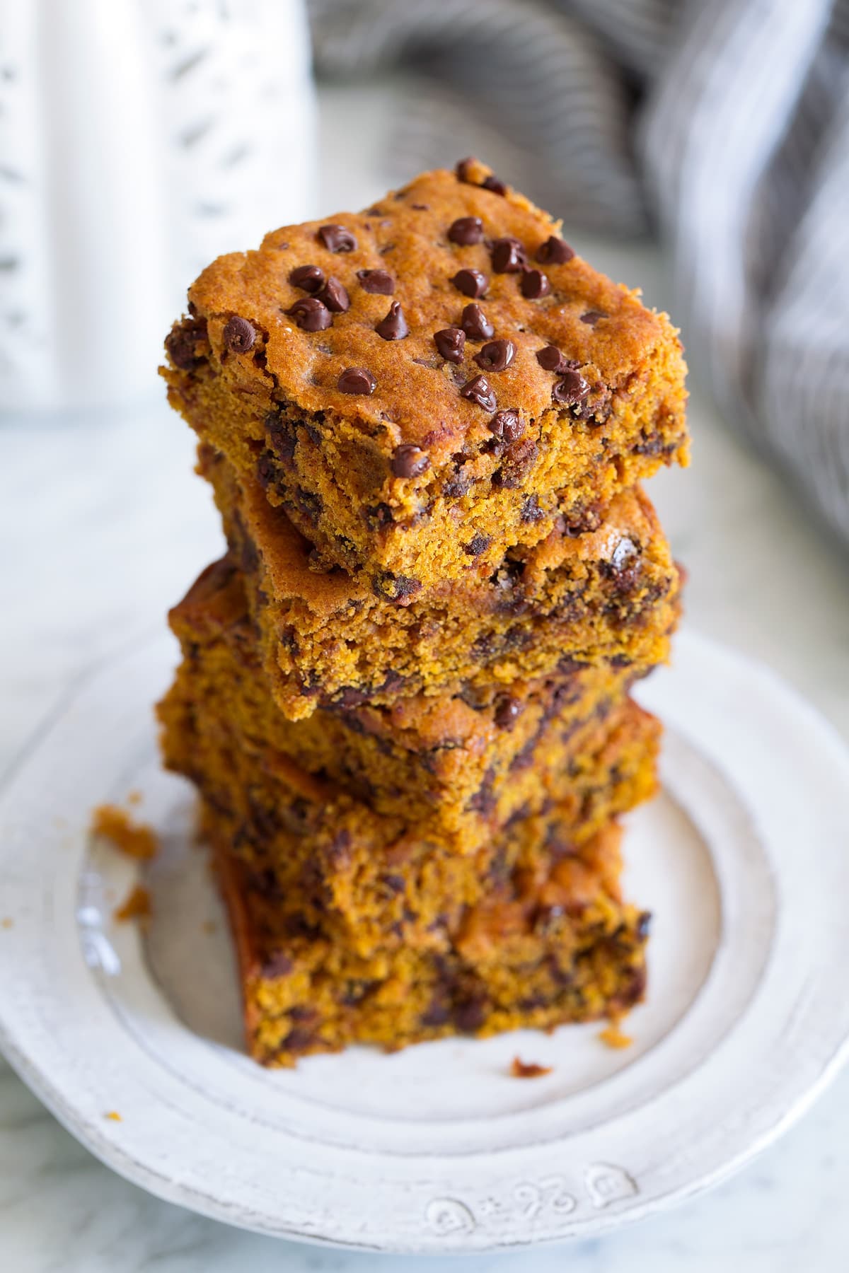 Pumpkin Bars with Chocolate Chips