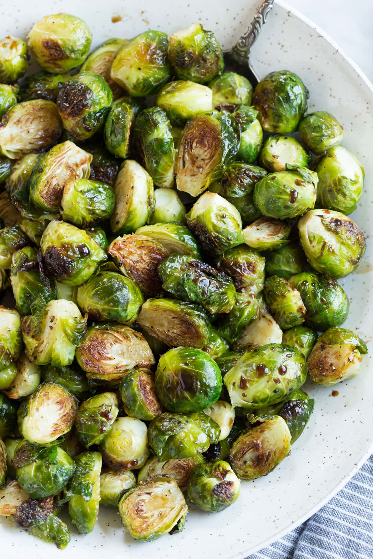 Roasted Brussels Sprouts {with Balsamic Vinegar and Honey}
