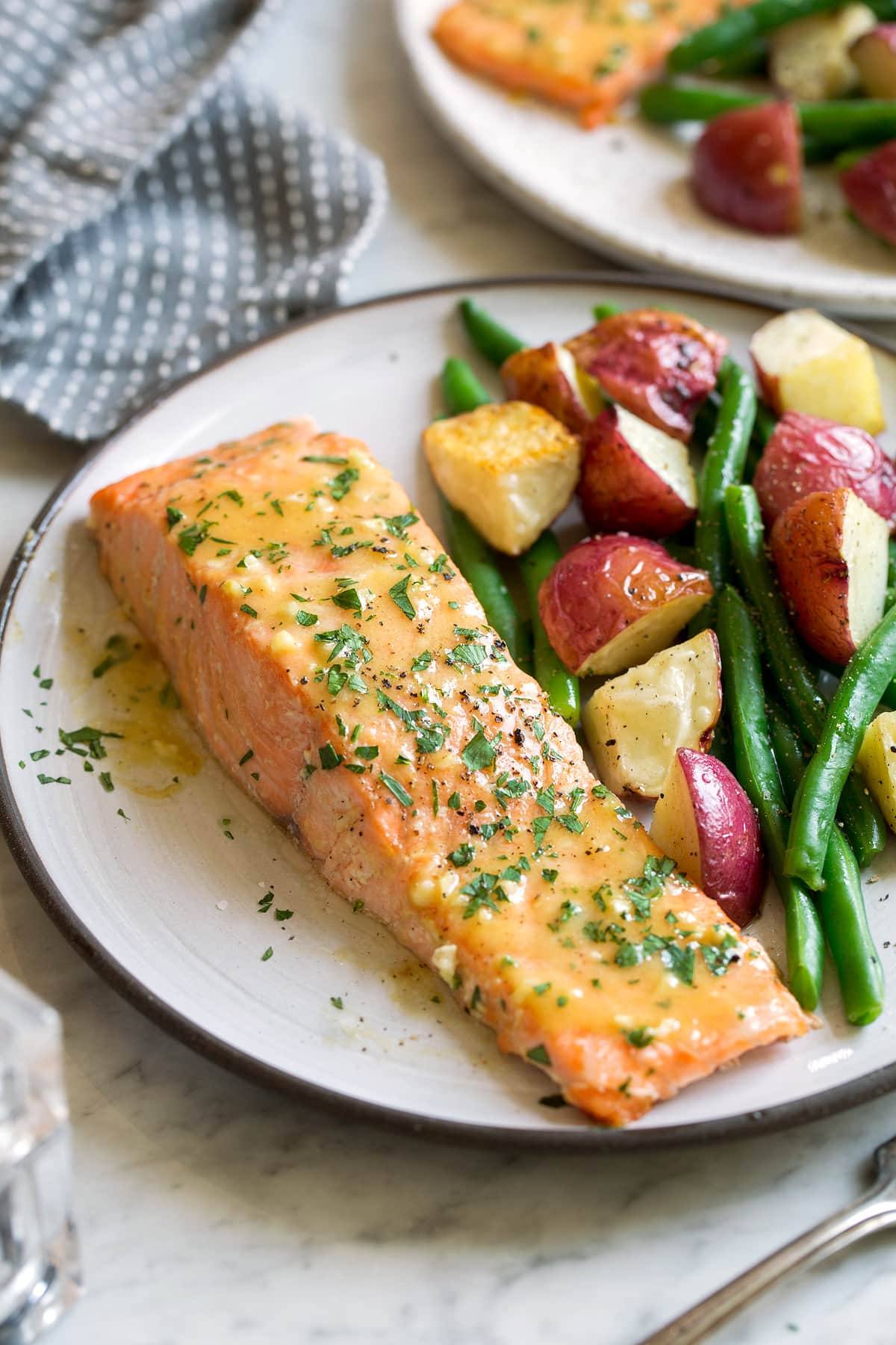 Baked Salmon with Buttery Honey Mustard Sauce