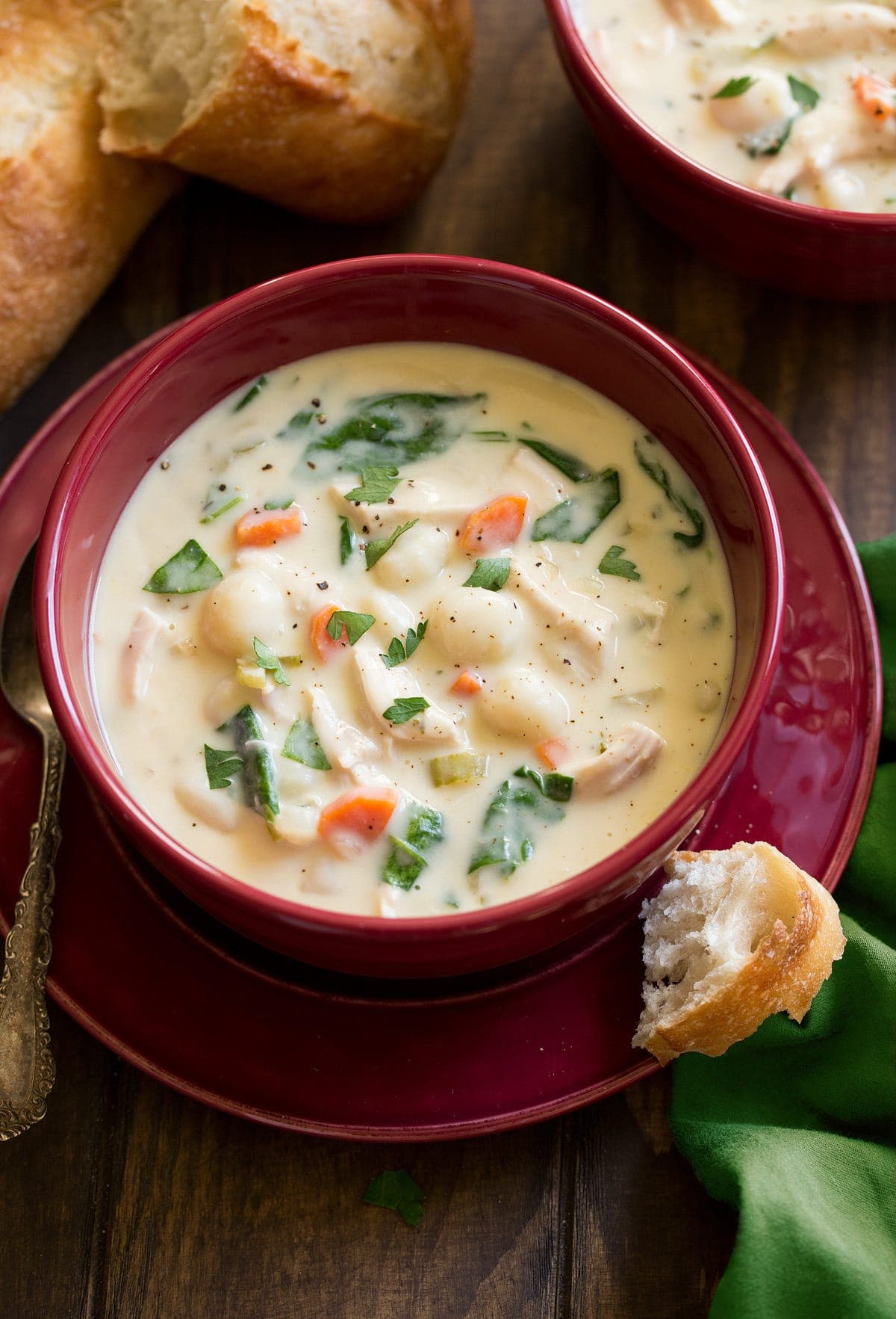 Creamy Chicken and Gnocchi Soup (Olive Garden Copycat)