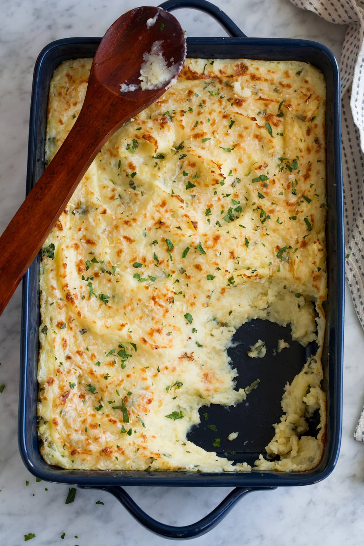 Baked Mashed Potatoes with Parmesan