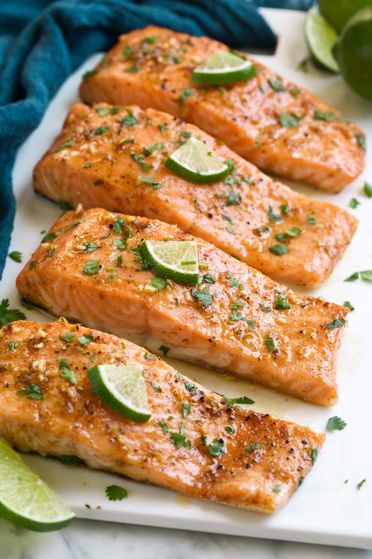 Brown Sugar Lime Baked Salmon