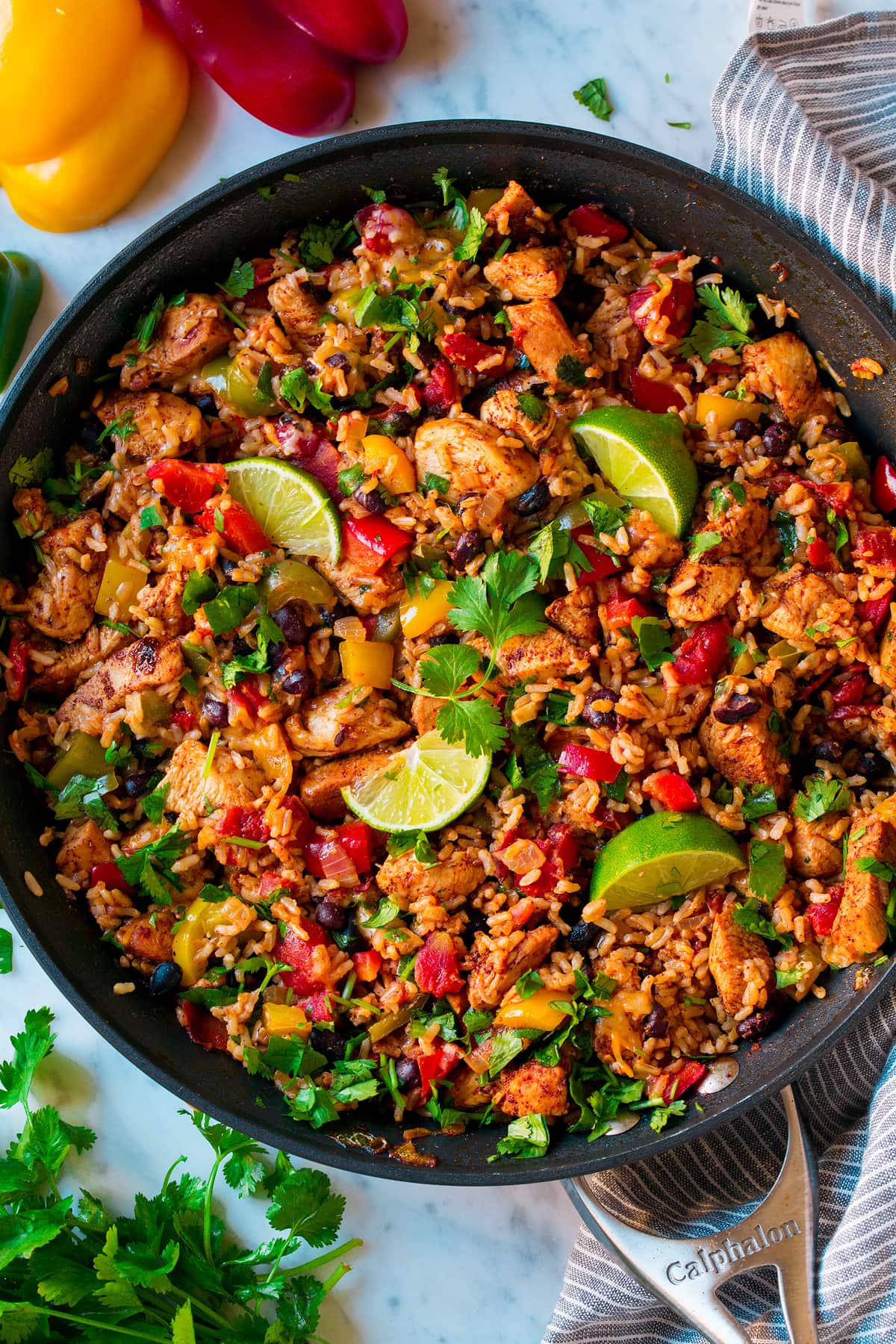 Chicken Fajita Rice Bowls (One Pan)
