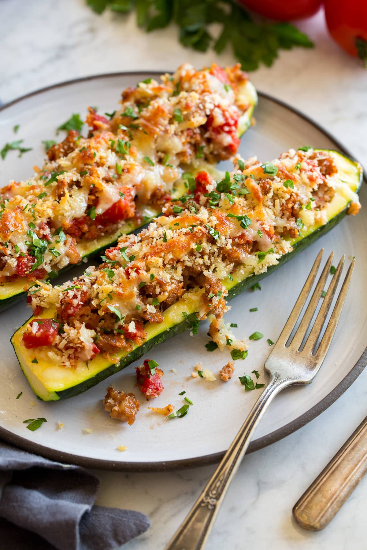 Stuffed Zucchini Boats