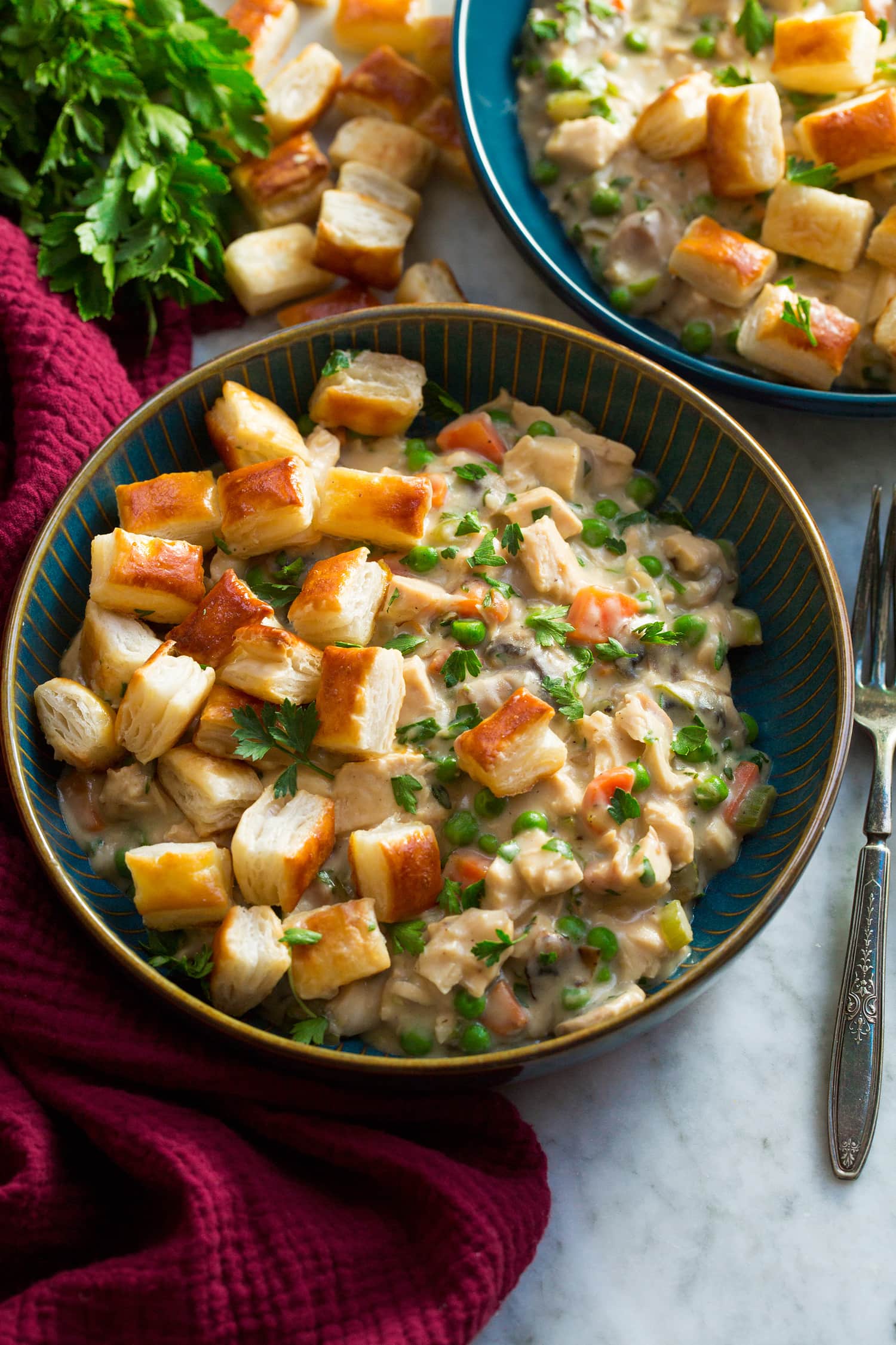 Chicken Pot Pie with Puff Pastry