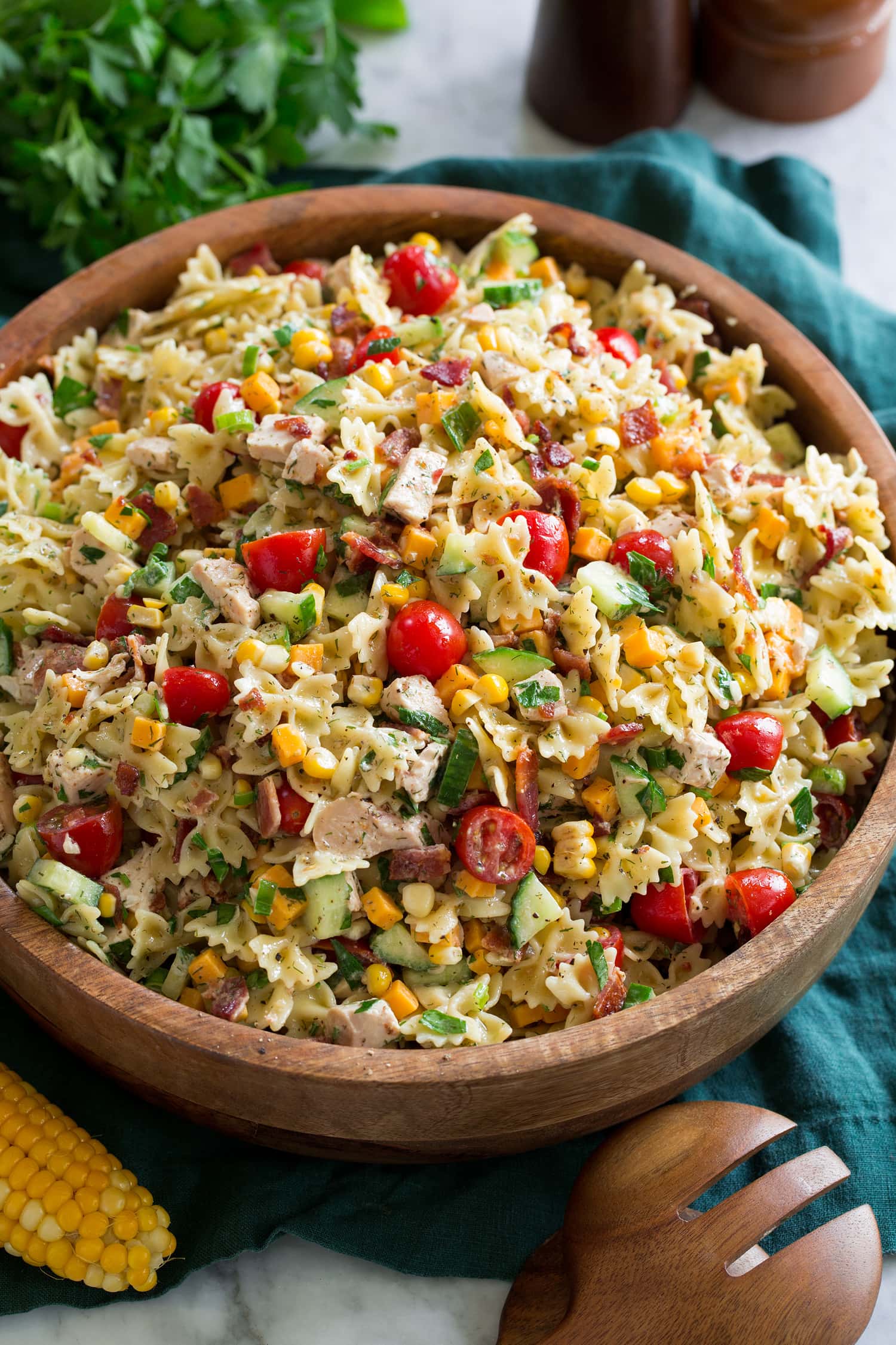 Summery Chicken Pasta Salad