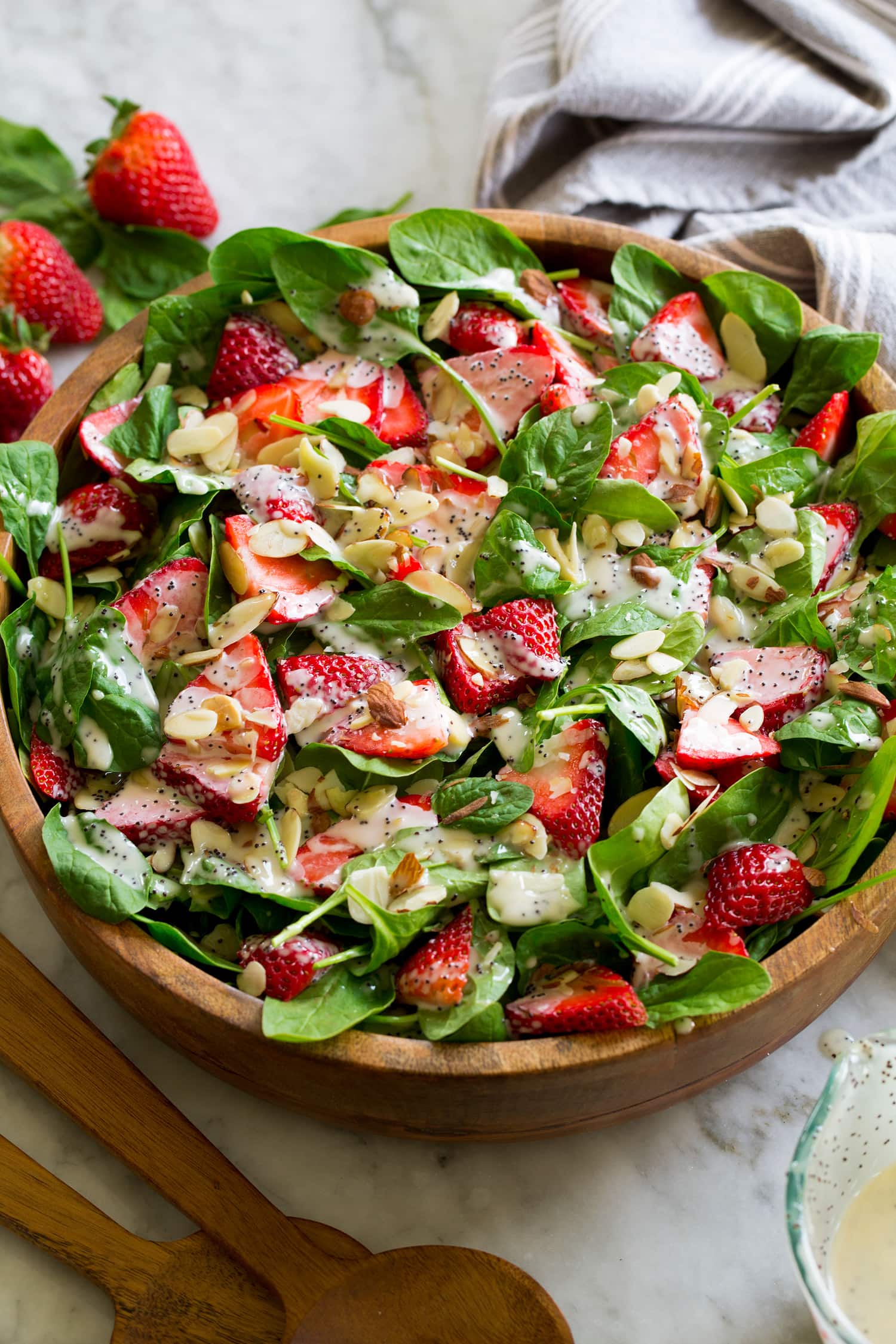Easy Strawberry Spinach Salad