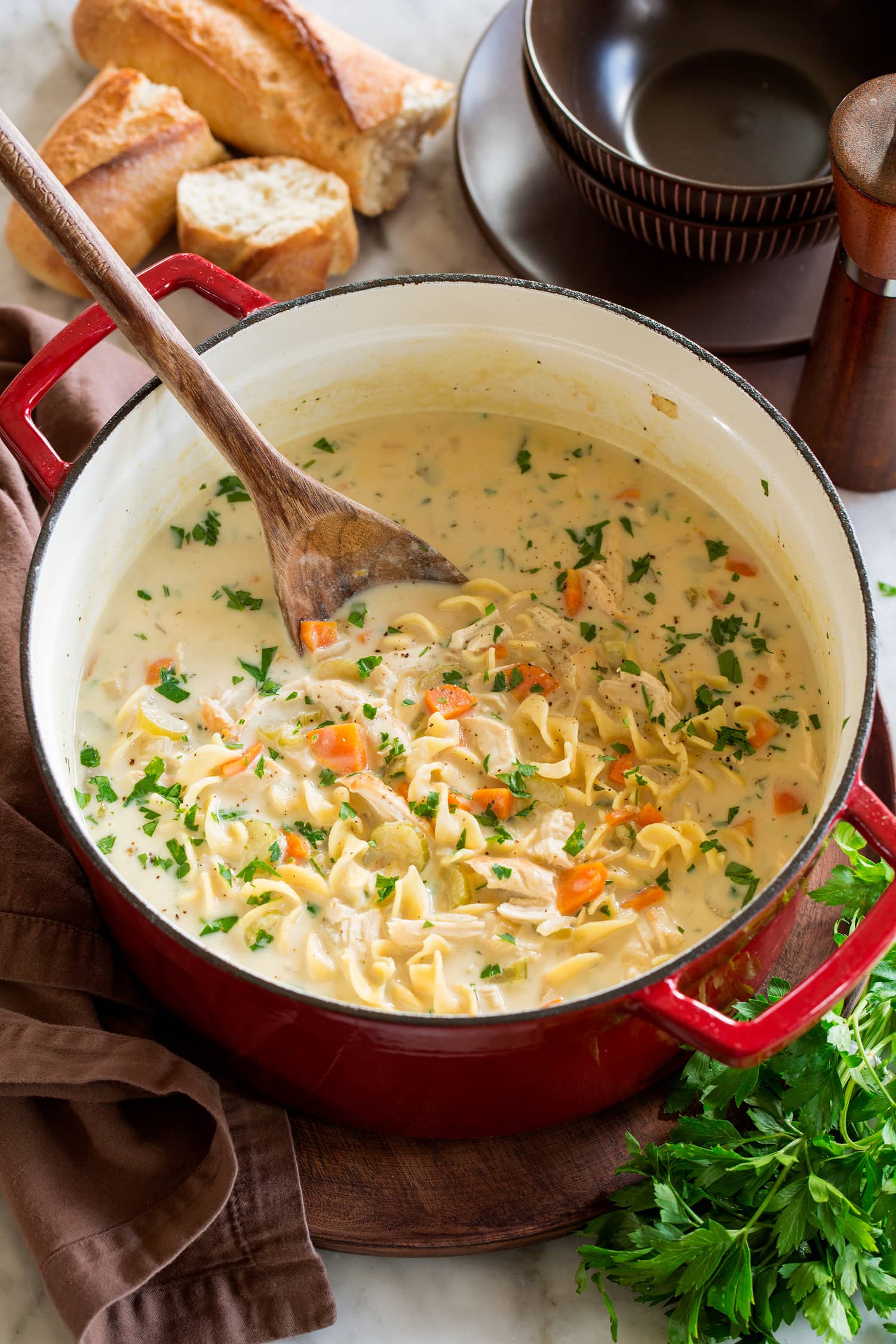 Creamy Chicken Noodle Soup