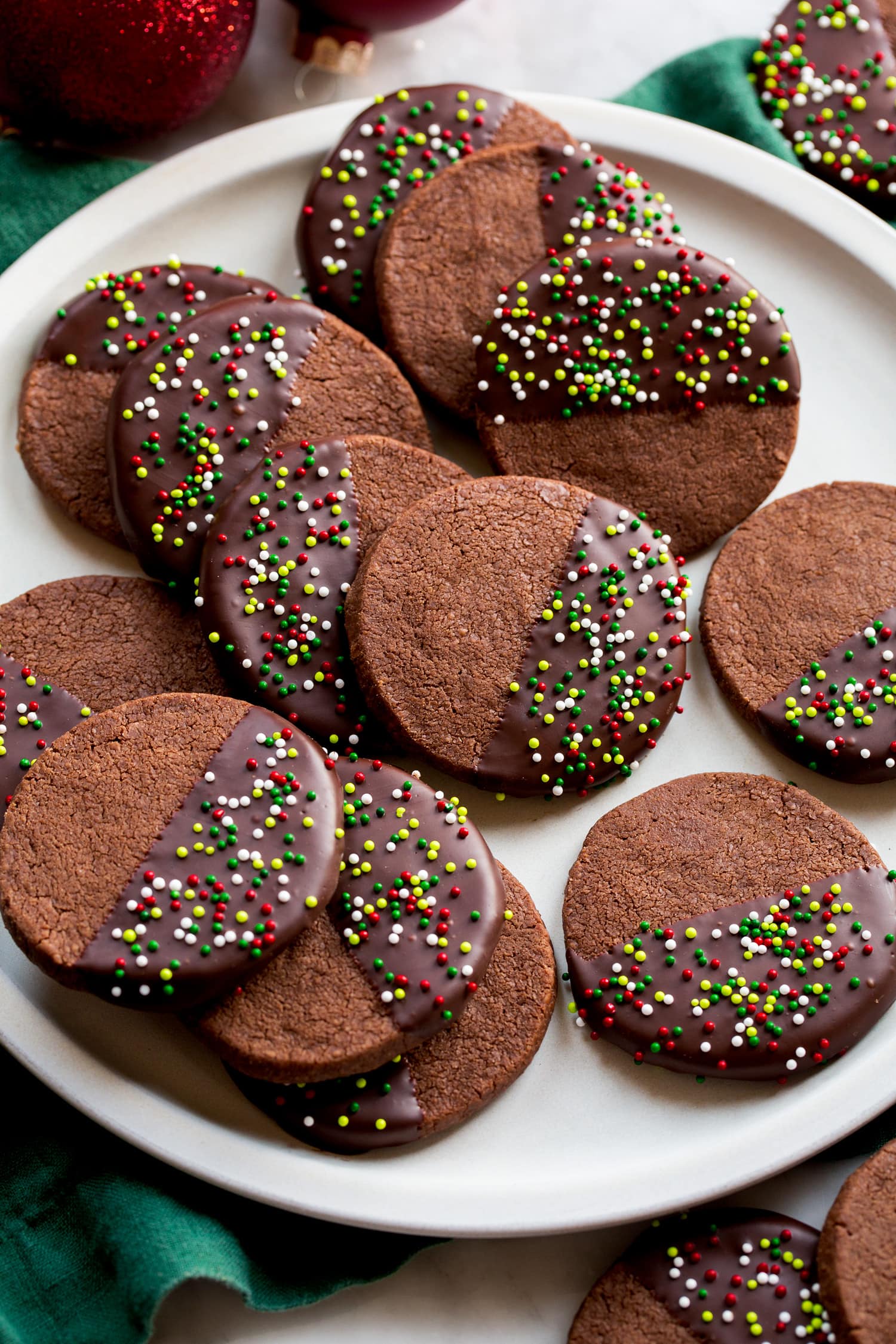 Chocolate Shortbead Cookies