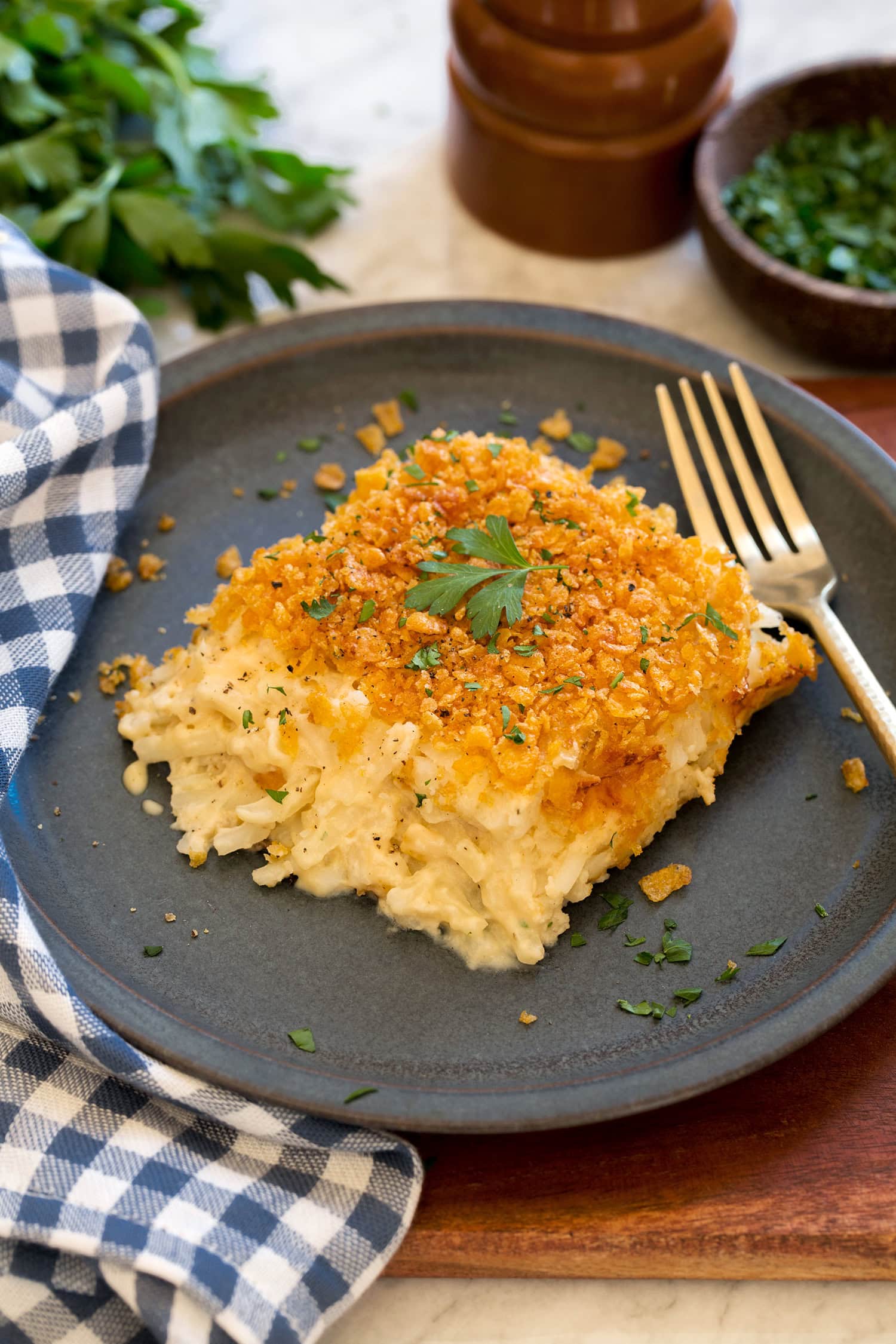 Funeral Potatoes - Au Gratin Hash Brown Casserole